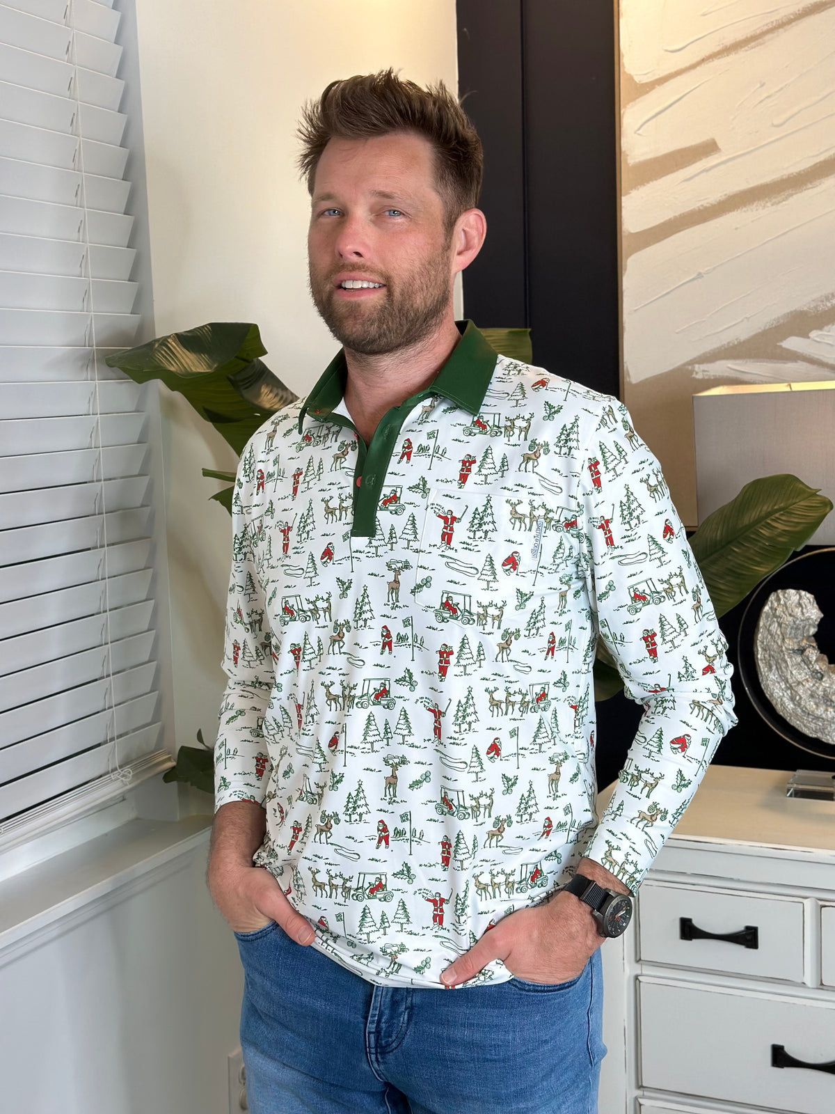 Smith & Quinn Golf Santa Hendricks Polo