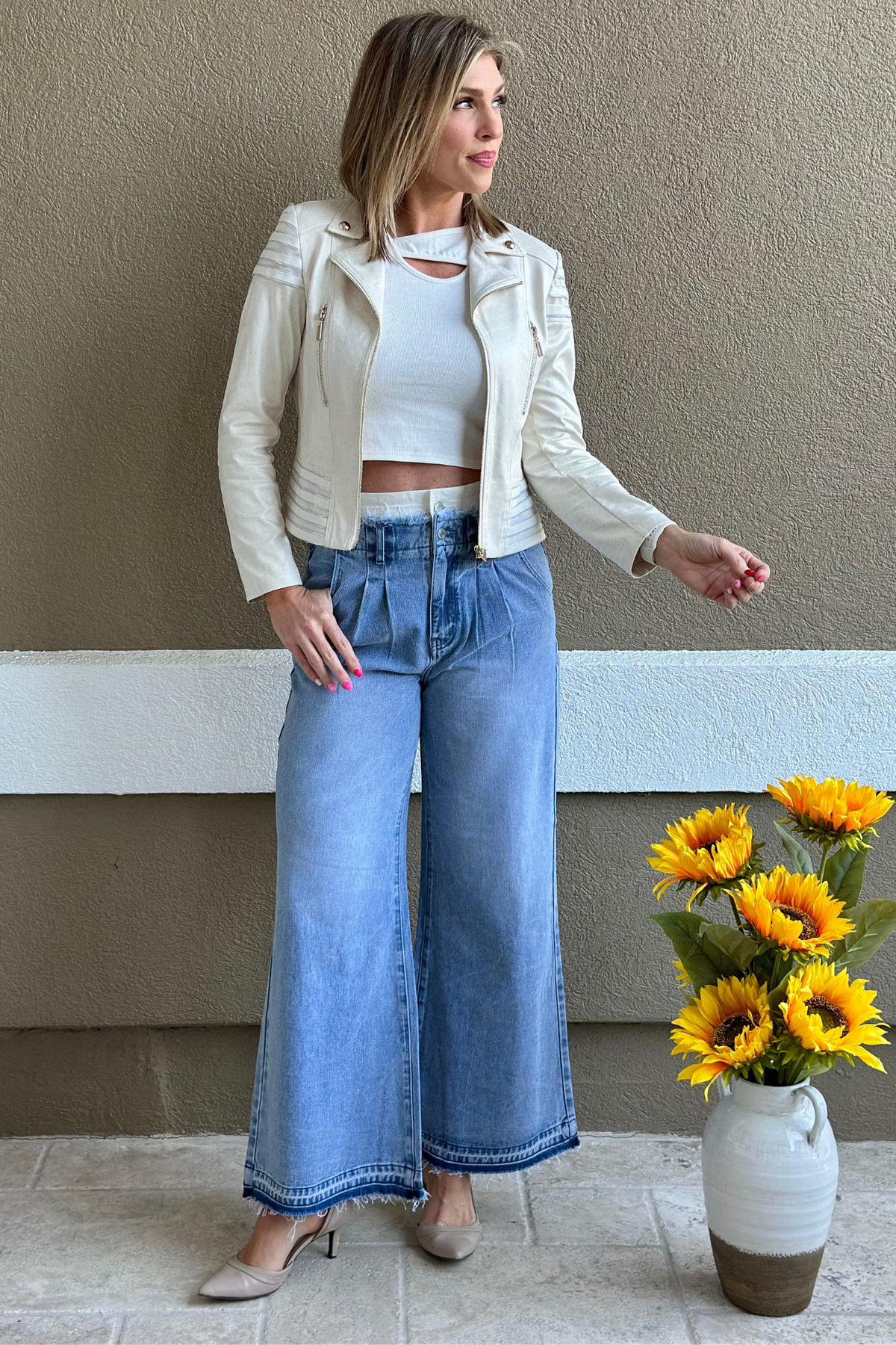 The Double Waistband High-Rise Wide Leg Jean