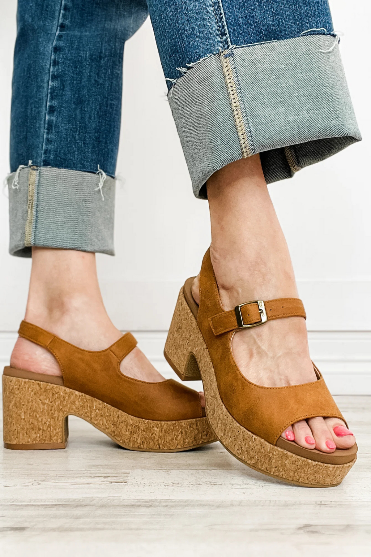 Corkys Miss Behavin Faux Suede Wedges