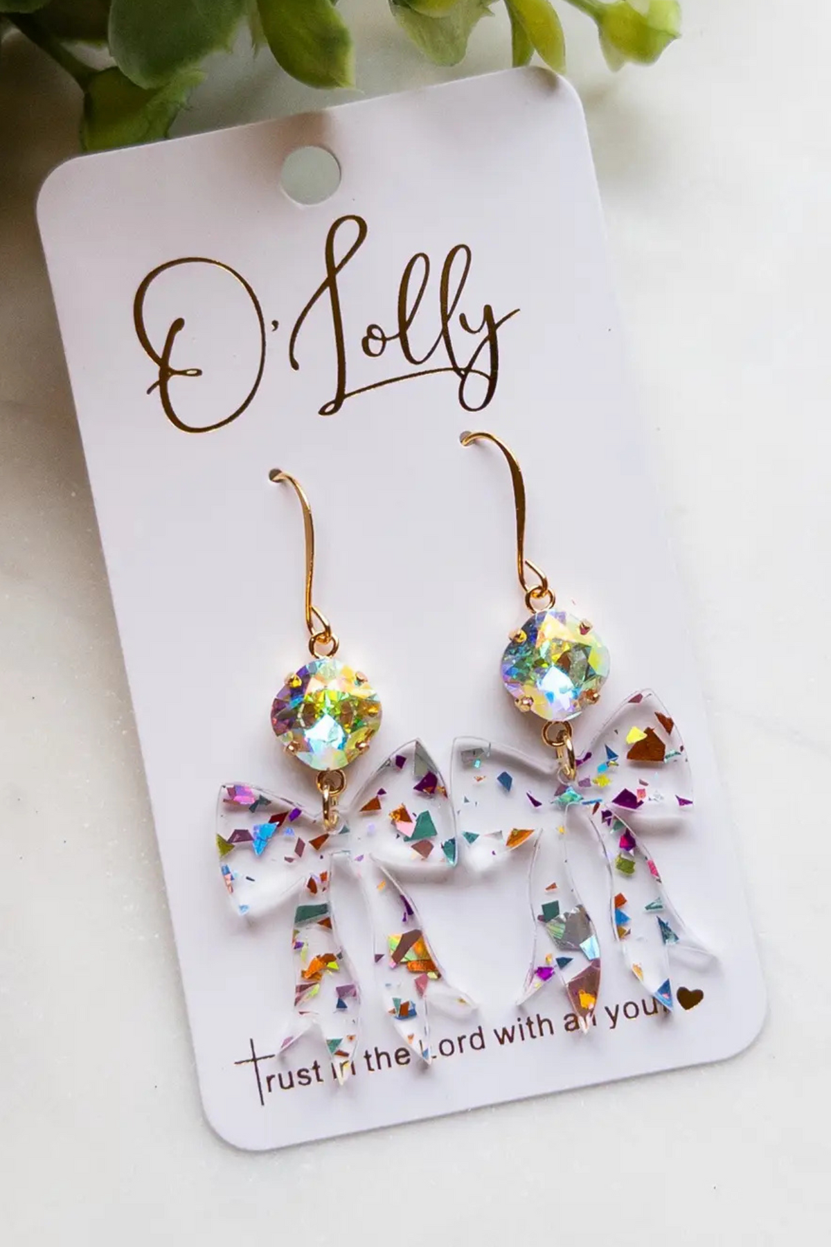 The Sparkle Pop Bow Earrings