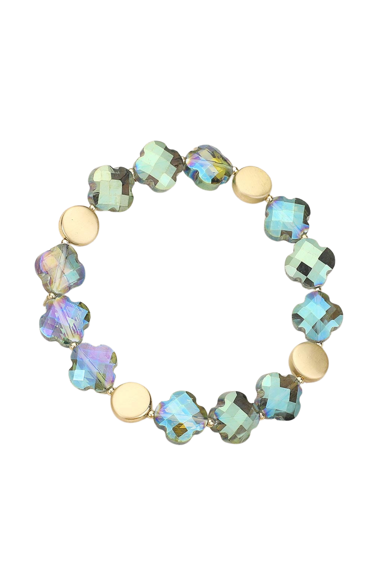 Christina Quatrefoil Beaded Stretch Bracelet