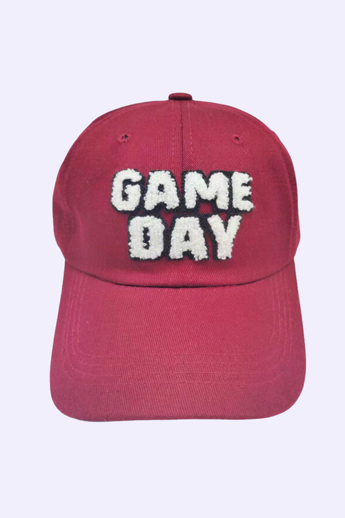 Game Day Puff Letters Baseball Cap