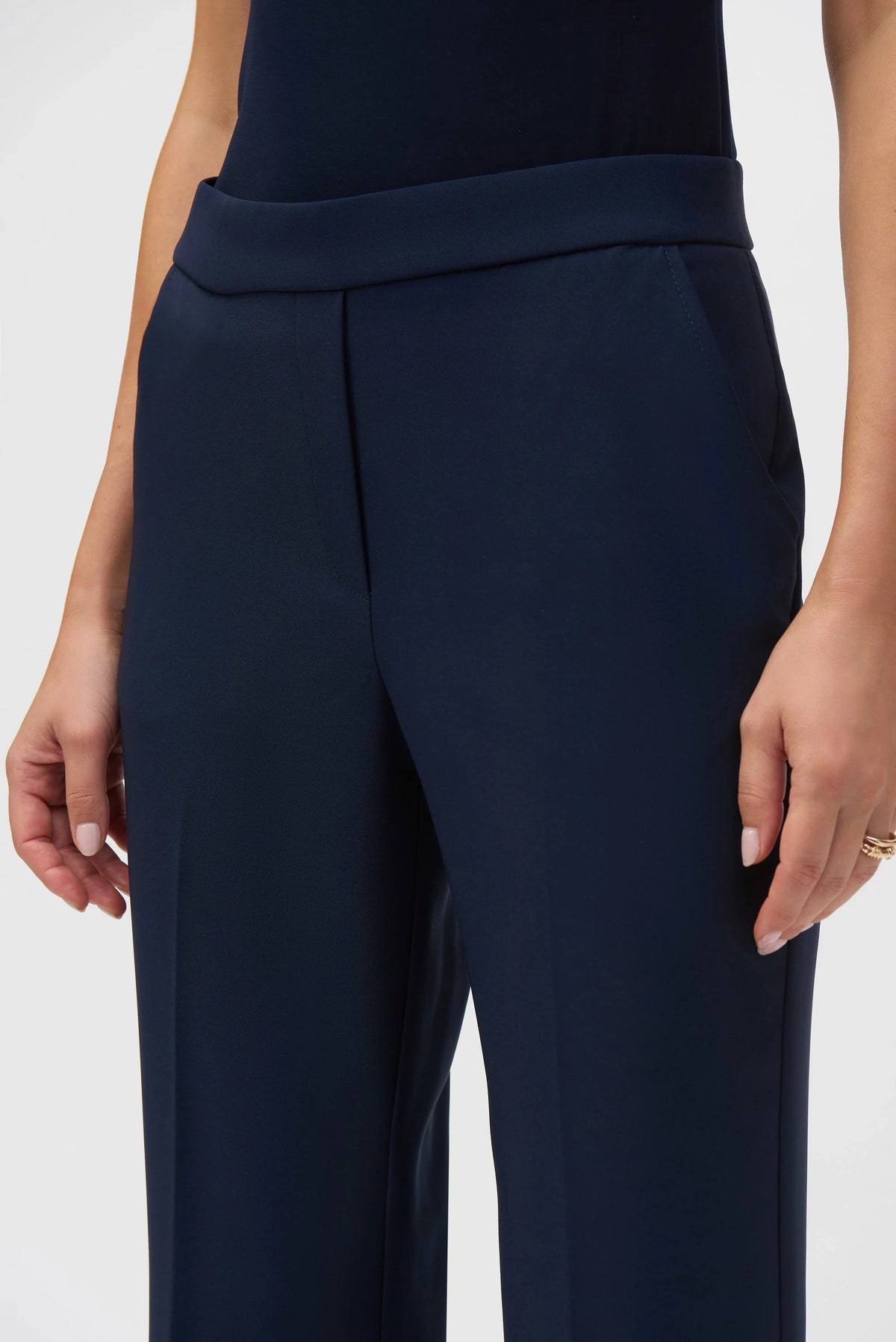 Joseph Ribkoff Lux Twill Flared Pull-On Pants