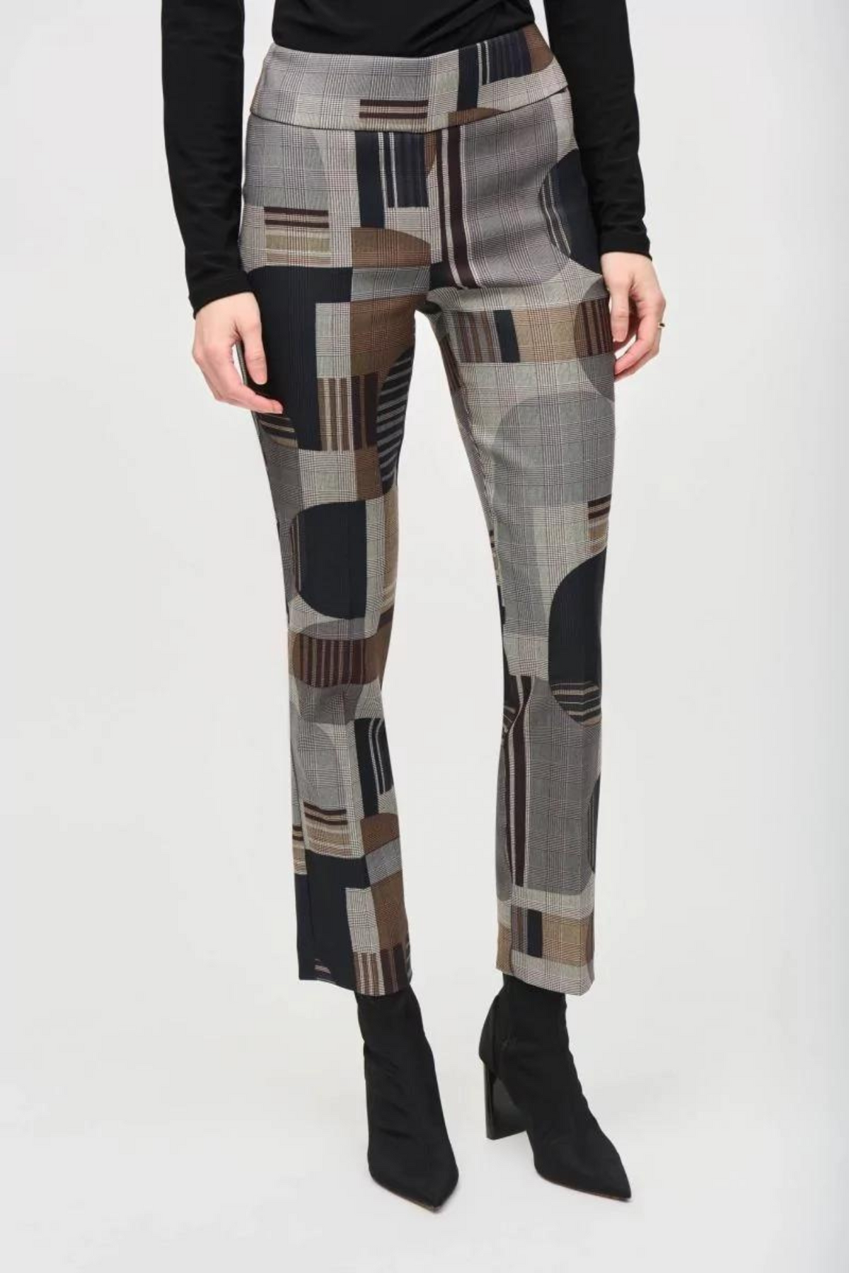 Joseph Ribkoff Geometric Slim-Fit Trouser