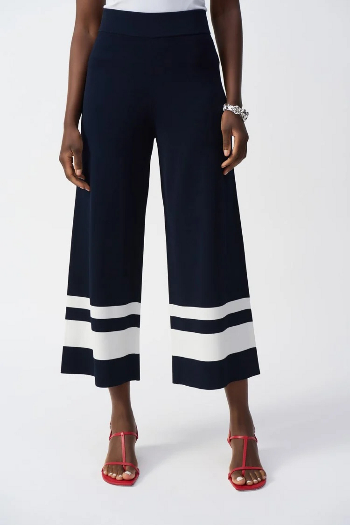 Joseph Ribkoff Striped Casual Wide Trousers