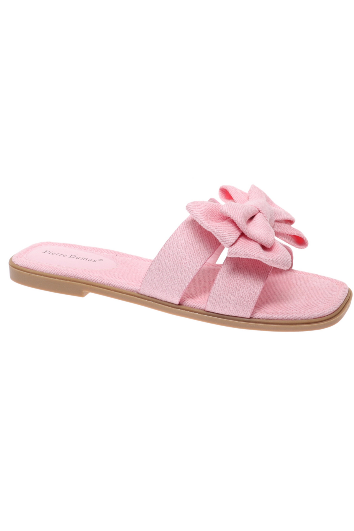 Fancy Folds Bow Powder Pink Sandals