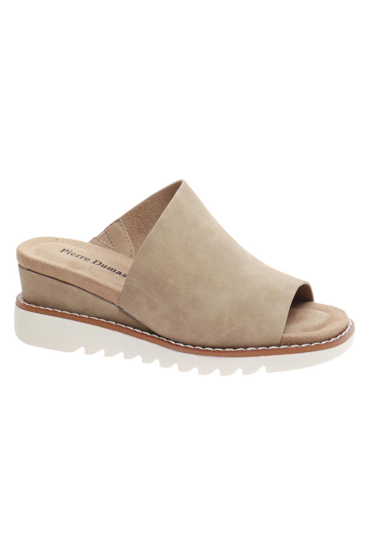 Touch Tumbled Taupe Wedge Sandal