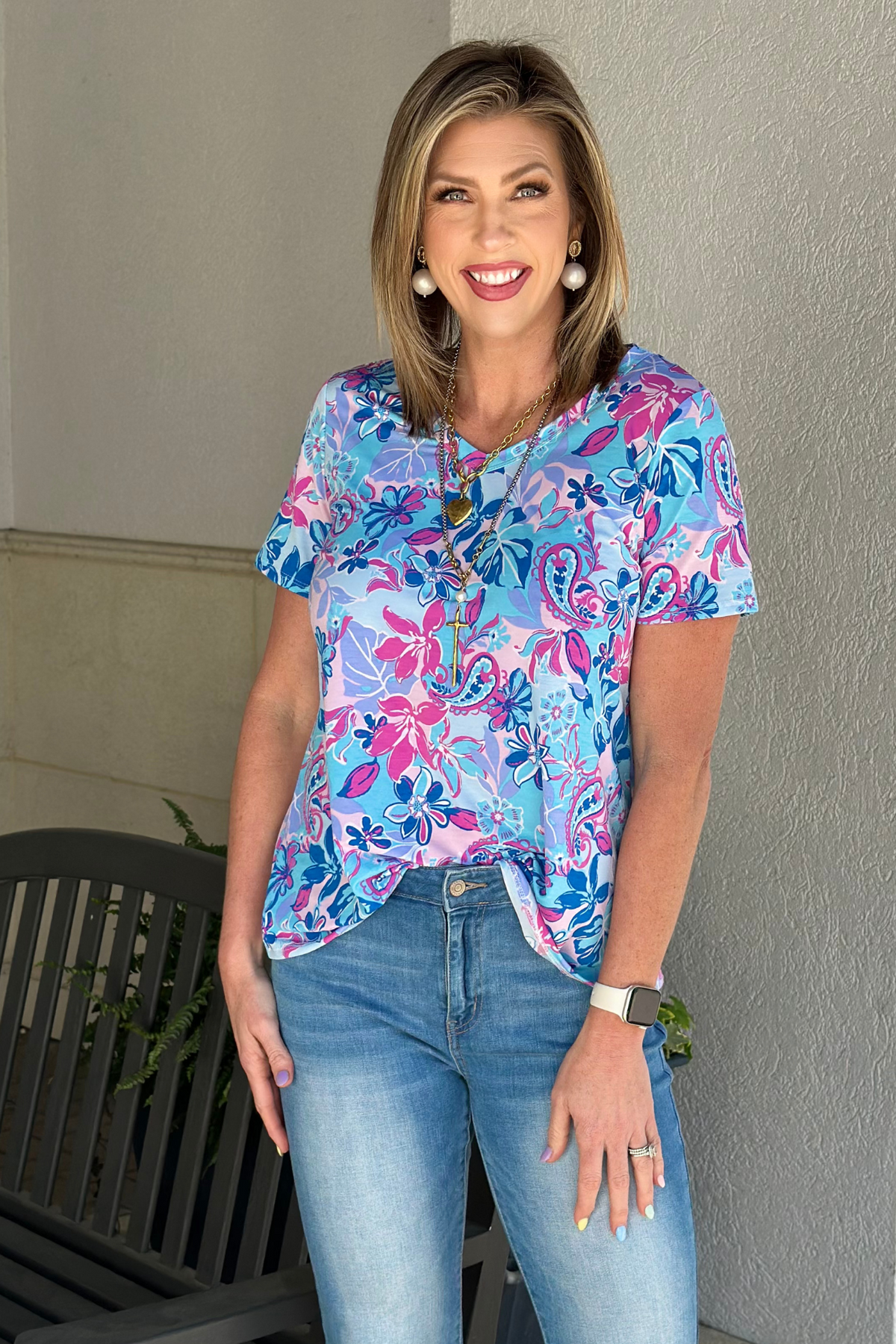 TPN Floral Drift Printed Top