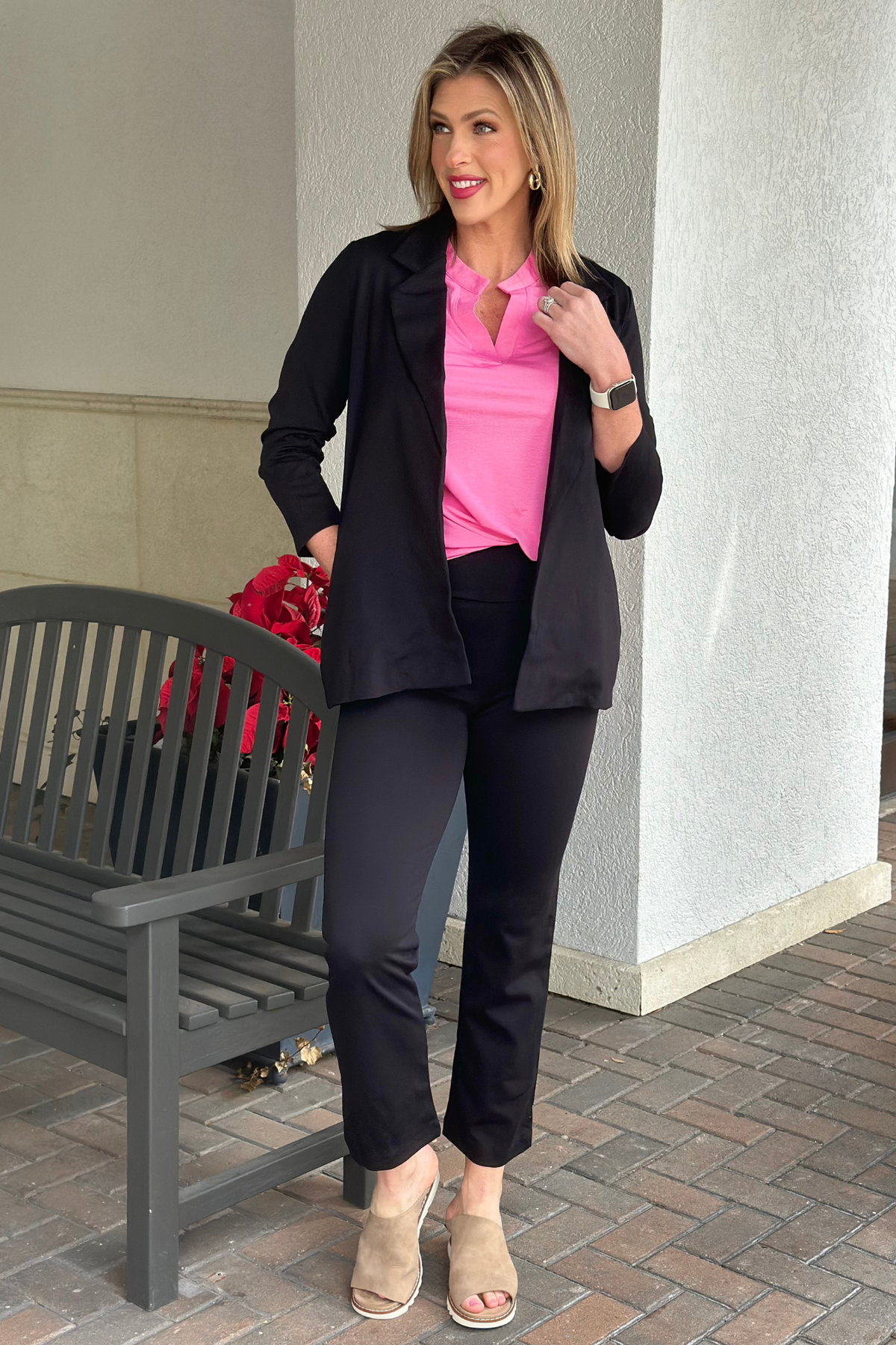 TPN Penny Long Sleeve Blazer In Black