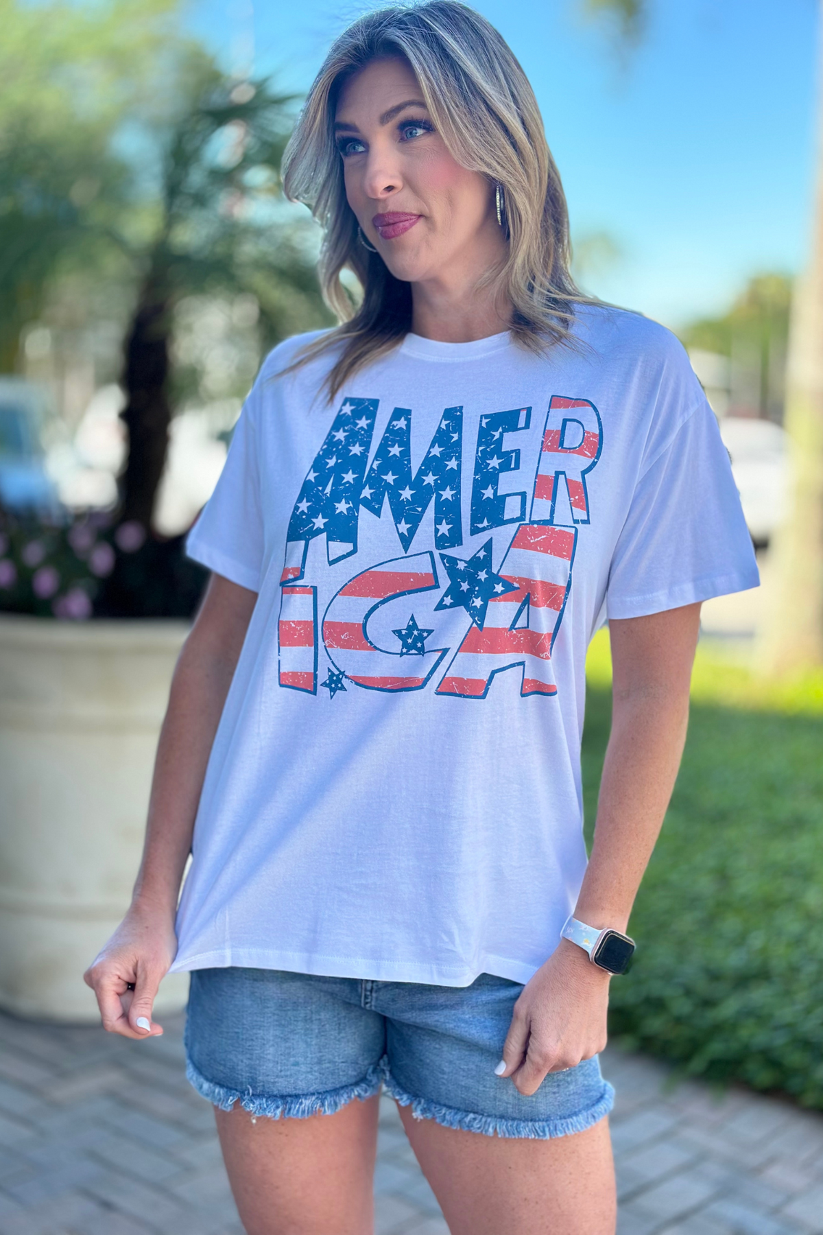 America American Flag Tee