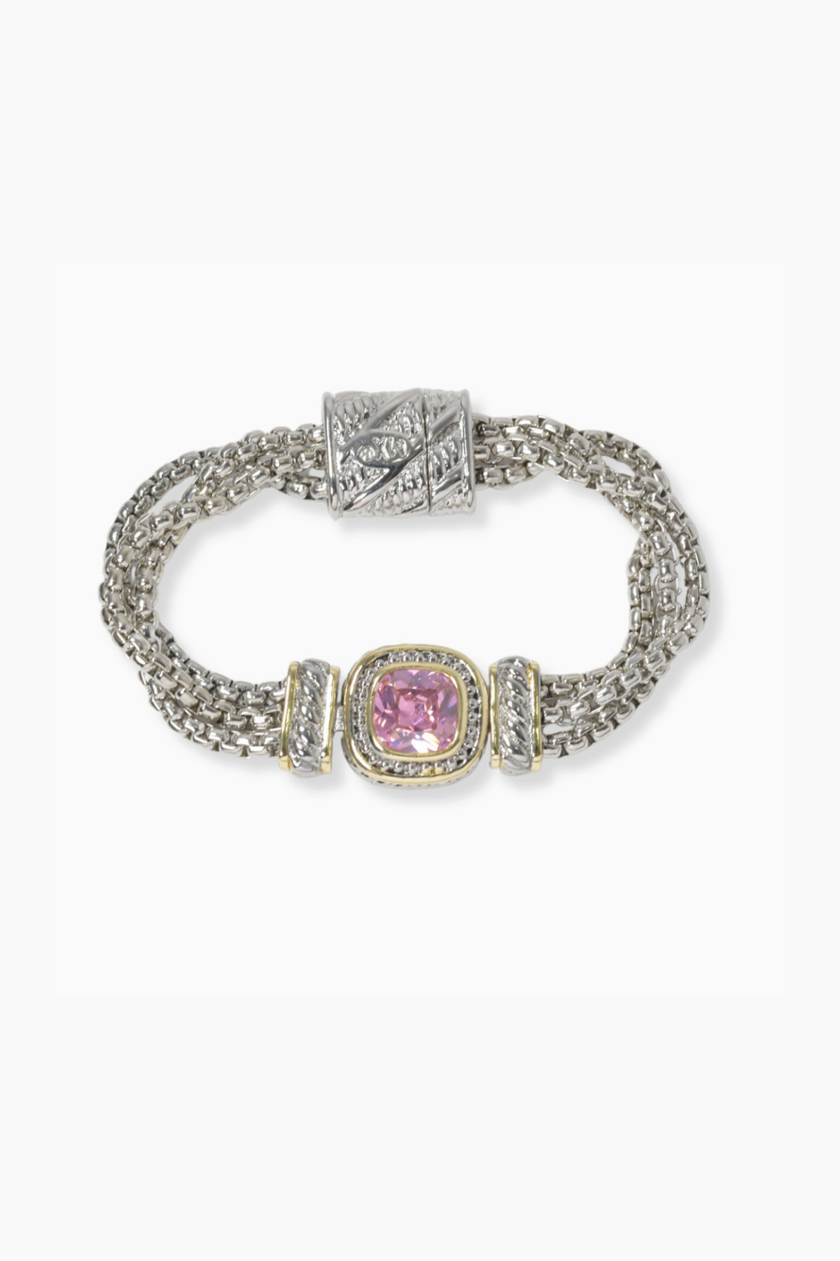 Cubic Zirconia Designer Inspired Magnetic Bracelet