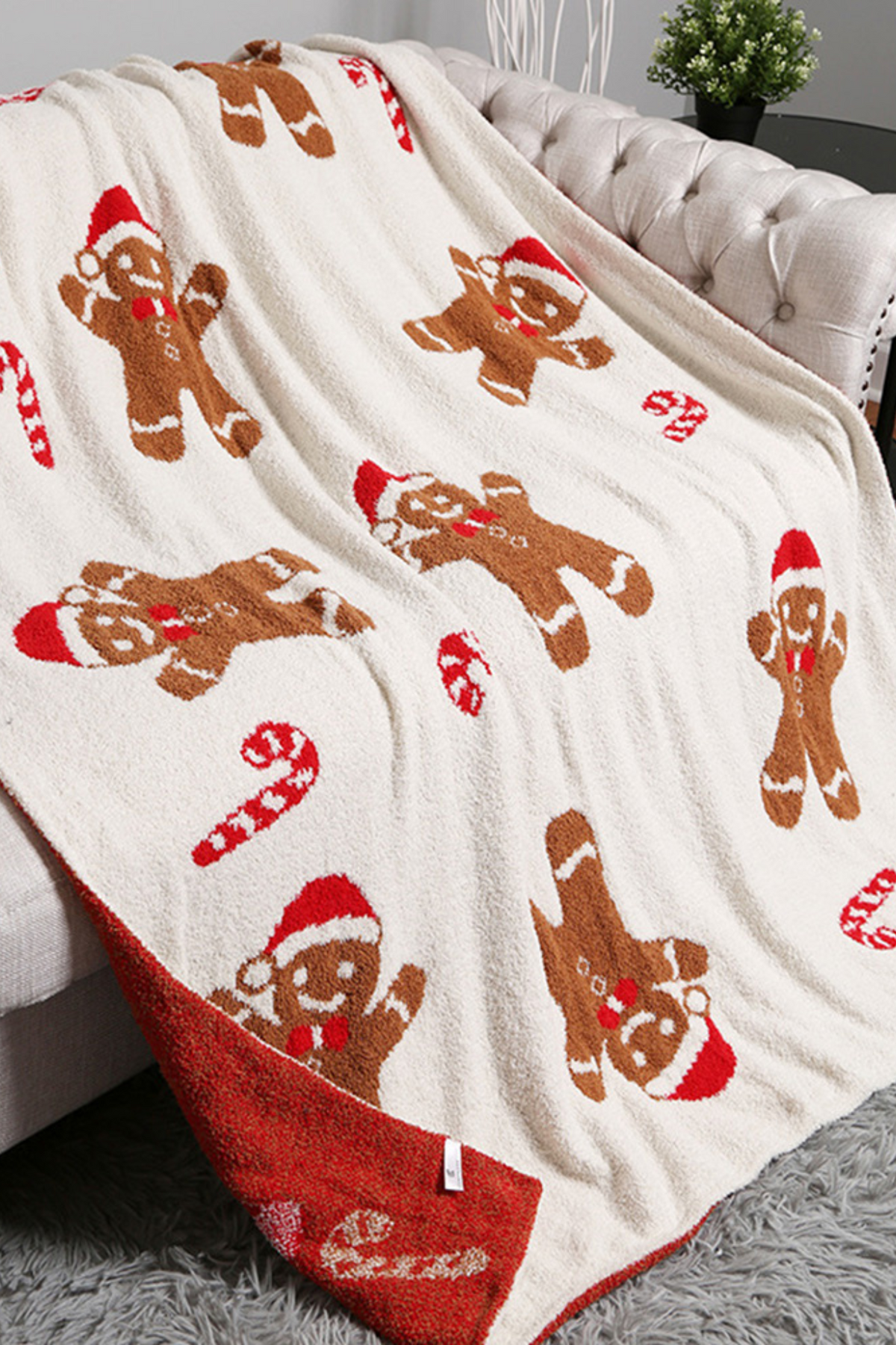 Gingerbread Man Throw Blanket