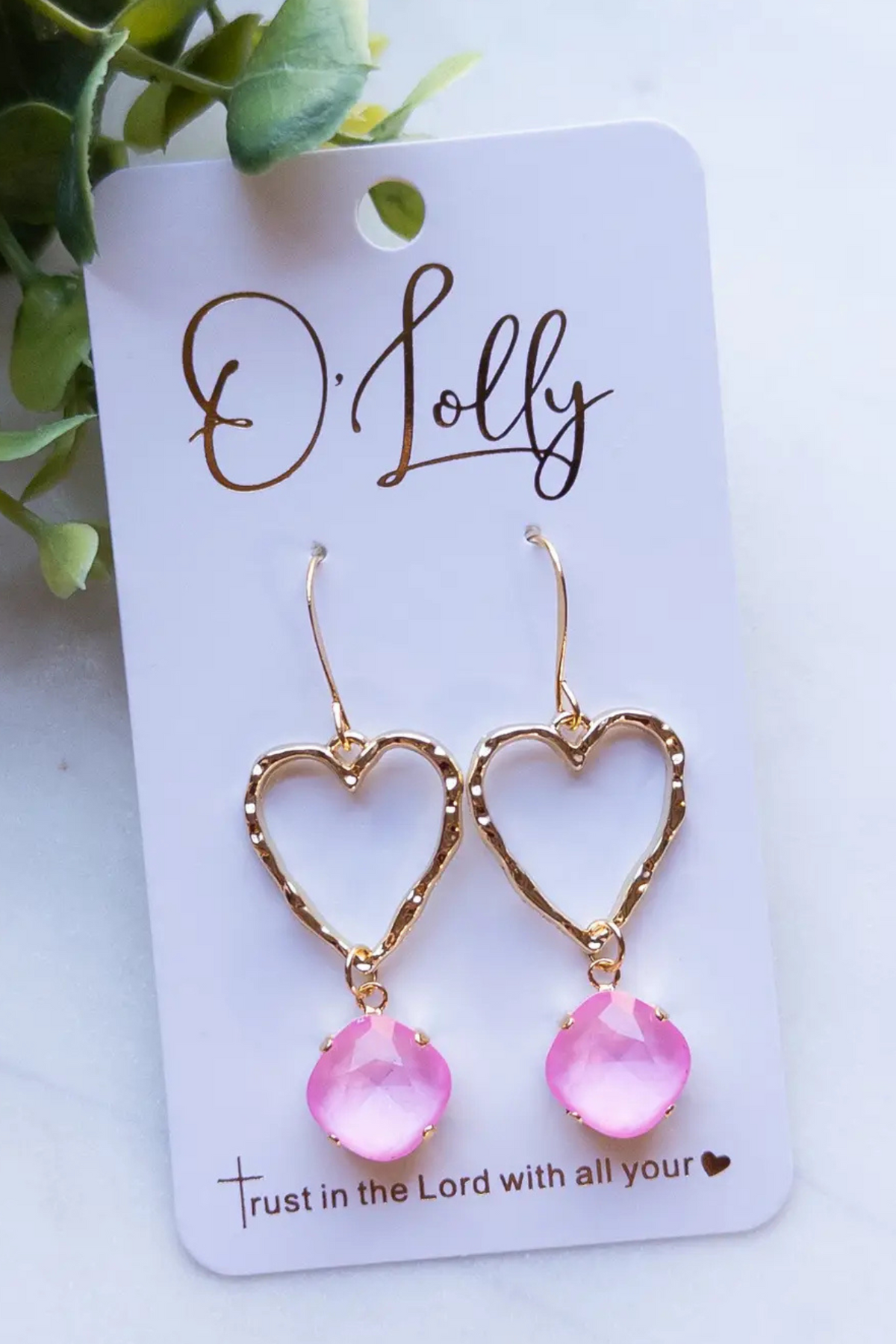 Juliet Heart Dangle Earrings